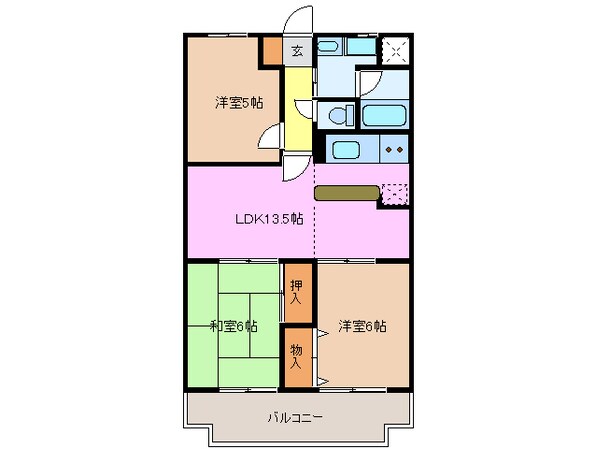 松阪駅 徒歩7分 8階の物件間取画像